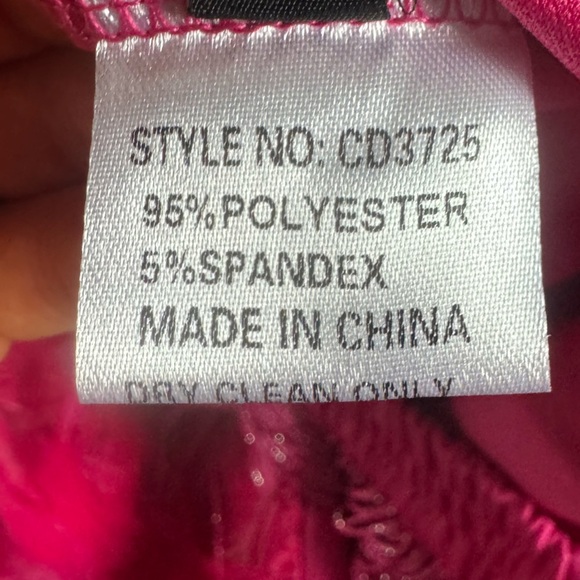 Judith March skirt pink fuchsia fringe feather mini elastic waist flapper small - Picture 7 of 9